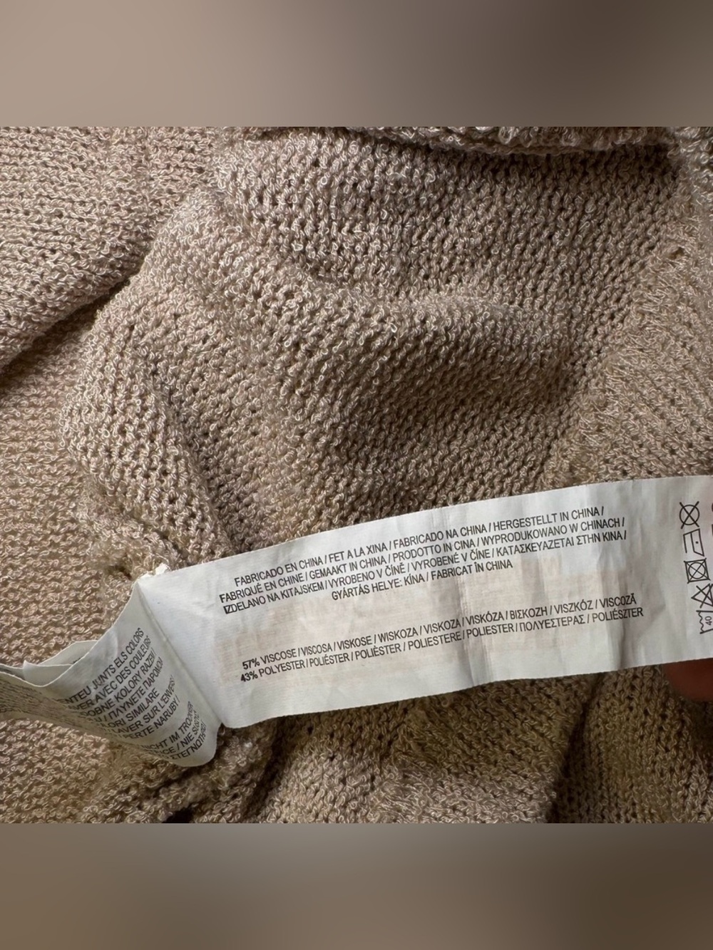 NWOT - PRIMARK Knit Dress
Long| Tan/Cream | Size 12-Boho Beach Pullover NEW - Picture 7 of 12